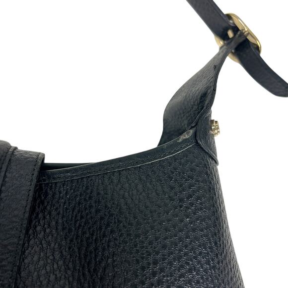 Gucci Black Pebbled Leather 1961 Jackie Top Handle Front G Clasp Front Handbag - Picture 7 of 14